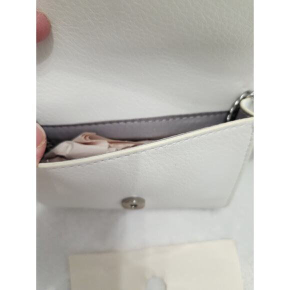 INC NWT Sibbell 2-Piece Set White Vanilla Crossbody Stripe Mini Shoulder Bag - Picture 3 of 9